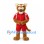 Cougar Mascot Costume in Brown with Red Sports Uniform