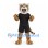 Tiger Mascot Costume in Tan with Black Sports Uniform
