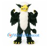 Eagle Mascot Costume in Dark Green and White with Large Claws