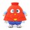 Pot Character Mascot Costume in Red with Blue Trousers