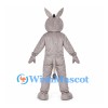 Donkey Mascot Costume in Gray with White Belly
