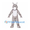Donkey Mascot Costume in Gray with White Belly