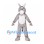 Donkey Mascot Costume in Gray with White Belly