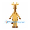 Giraffe Mascot Costume in Yellow with Brown Spots