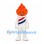 Flame Mascot Costume in Orange with White Outfit and Diagonal Stripes