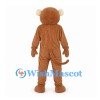 Monkey Mascot Costume in Brown with Cream Belly and Long Tail