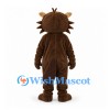 Lion Mascot Costume in Brown with Cream Belly and Spiked Mane