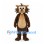 Lion Mascot Costume in Brown with Cream Belly and Spiked Mane