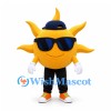 Sun Mascot Costume with Sunglasses Navy Cap and Black Trousers