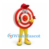 Archery Target Mascot Costume with Red and White Rings and Arrows
