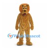 Lion Mascot Costume in Tan with Small Round Mane