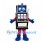 Slot Machine Mascot Costume in Black with Red Trousers and Blue Gloves