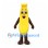 Banana Mascot Costume in Yellow with Brown Arms and Legs