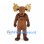 Moose Mascot Costume in Brown with Large Flat Antlers