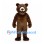 Bear Mascot Costume in Brown with Open Smile