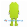 Price Tag Mascot Costume in Lime Green with Matching Shoes