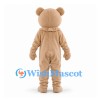 Bear Mascot Costume in Beige with Rounded Ears