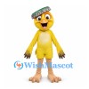 Chick Mascot Costume in Yellow with Gray Headband