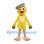 Chick Mascot Costume in Yellow with Gray Headband