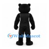 Bear Mascot Costume in Black with Black Sports Uniform