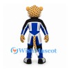 Leopard Mascot Costume in Blue Black and White Sports Suit