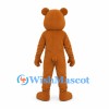 Bear Mascot Costume in Brown with Small Rounded Ears