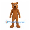 Bear Mascot Costume in Brown with Small Rounded Ears