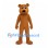 Bear Mascot Costume in Brown with Small Rounded Ears
