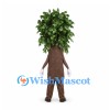 Tree Mascot Costume with Brown Trunk and Full Green Leaf Canopy