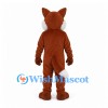 Fox Mascot Costume in Rust Brown with White Chest and Tail Tip