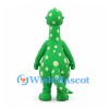 Dinosaur Mascot Costume in Green with Cream Spots and Long Neck