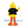 Duck Mascot Costume in Yellow with Sunglasses and Black Shirt
