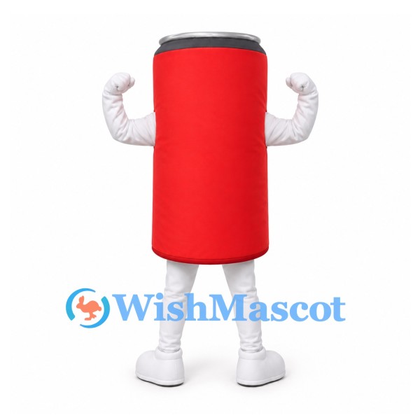 Mailbox Mascot Costume in Red with Black Top and White Sleeves