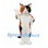 Calico Cat Mascot Costume in White Orange and Black