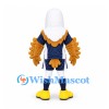 Eagle Mascot Costume in Gold and White with Navy Sports Uniform