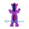 Unicorn Mascot Costume in Purple with Pink and Navy Mane