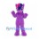 Unicorn Mascot Costume in Purple with Pink and Navy Mane