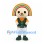 Rainbow Character Mascot Costume with Green Baseball Jersey and White Trousers