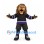 Lion Mascot Costume in Brown with Black and Purple Hockey Uniform