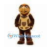 Turtle Mascot Costume in Brown with Large Patterned Shell
