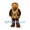 Turtle Mascot Costume in Brown with Large Patterned Shell
