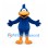 Bird Mascot Costume in Blue with Orange Beak and Feet