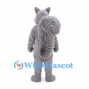 Squirrel Mascot Costume in Gray with Large Shaggy Tail