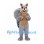 Squirrel Mascot Costume in Gray with Large Shaggy Tail