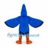 Blue Jay Mascot Costume in Blue with Large Spread Wings
