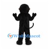 Monkey Mascot Costume in Black with Brown Face and Long Tail