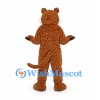 Tiger Mascot Costume in Orange with Fine Black Stripes and White Chest