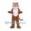 Tiger Mascot Costume in Orange with Fine Black Stripes and White Chest