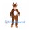 Moose Mascot Costume in Brown with White Belly and Large Antlers