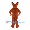 Fox Mascot Costume in Rust Brown with White Chest and Tail Tip
